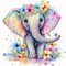Baby Elephant Diamond Art Kits for Adults, Round Full Drill Diamond Painting Kits for Beginners Gem Art